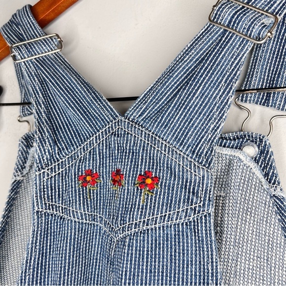 Vintage 90s Looney Tunes Embroidered Overalls Youth 16 - Picture 4 of 6